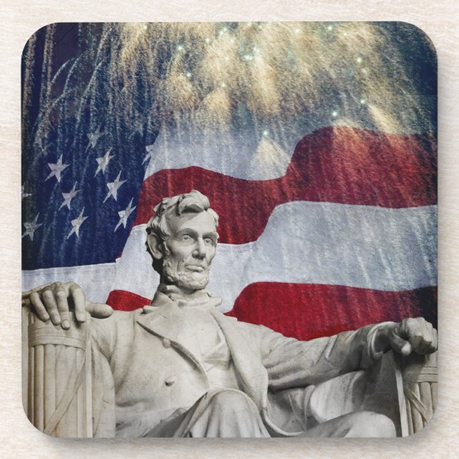 Porta-copo Lincoln e Fireworks (Frente)