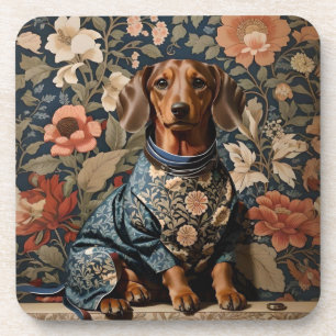 Porta-copo Linda Brown Dachshund   Retrato Dachshund