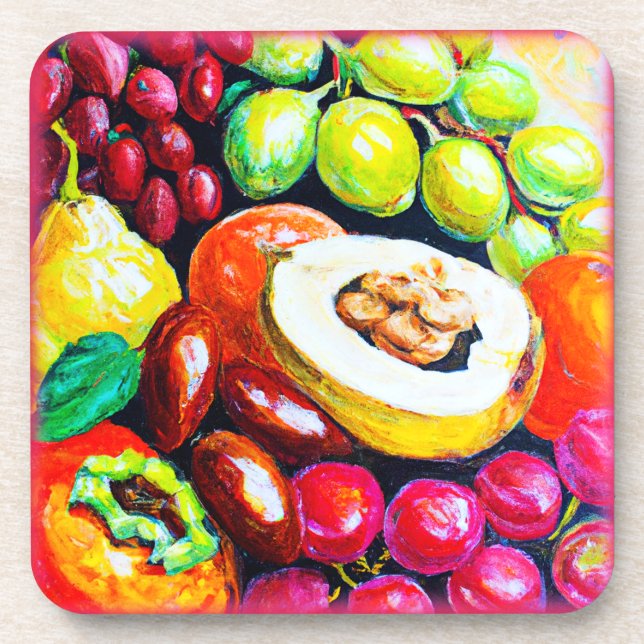 Porta-copo Linda Mistura de Pintura de Fruta de Uvas. Comprar (Frente)