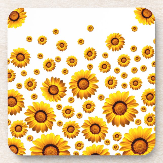 Porta-copo Lindas flores amarelas (Frente)