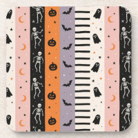 Lindo Travesseiro de Halloween com Listras Vertica