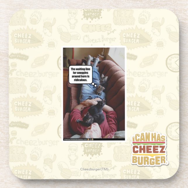 Porta-copo Linha de espera para snuggles (Frente)