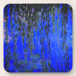 Porta-copo Lírios de água monet e ramificações de salgueiro