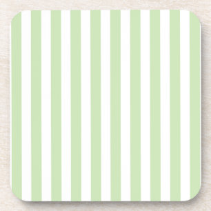 Porta-copo Listras de doces brancas e verdes claras