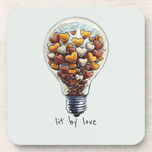 Porta-copo Lit by Love