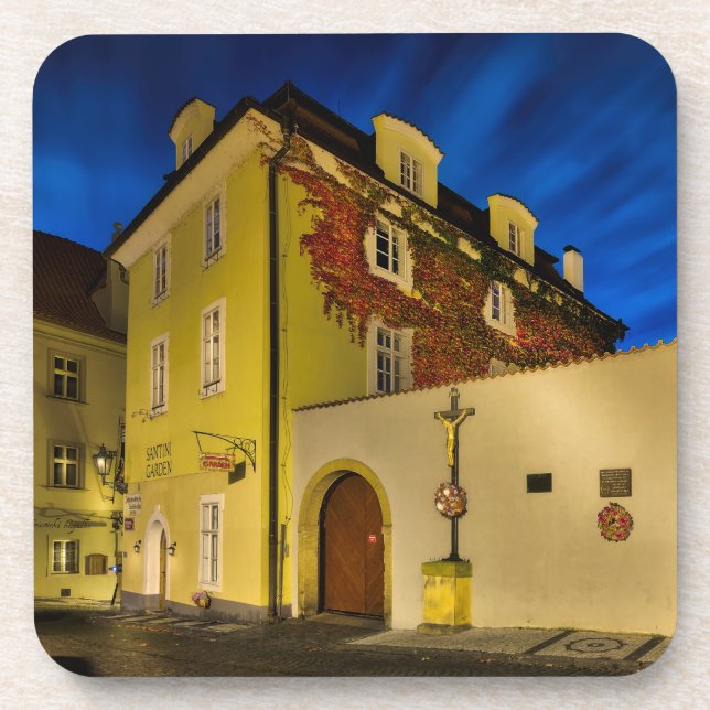 Porta-copo Little Quarter Cross Night Hard Plastic Coaster (Frente)