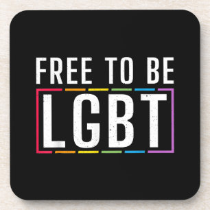 Porta-copo Livre para ser LGBT - Orgulho gay Lésbica Bissexua