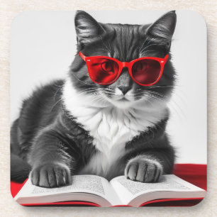 Porta-copo Livro de Leitura de Cat