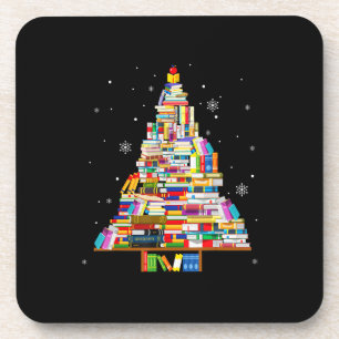 Porta-copo livro de Natal bibliotecário livro de livros amant