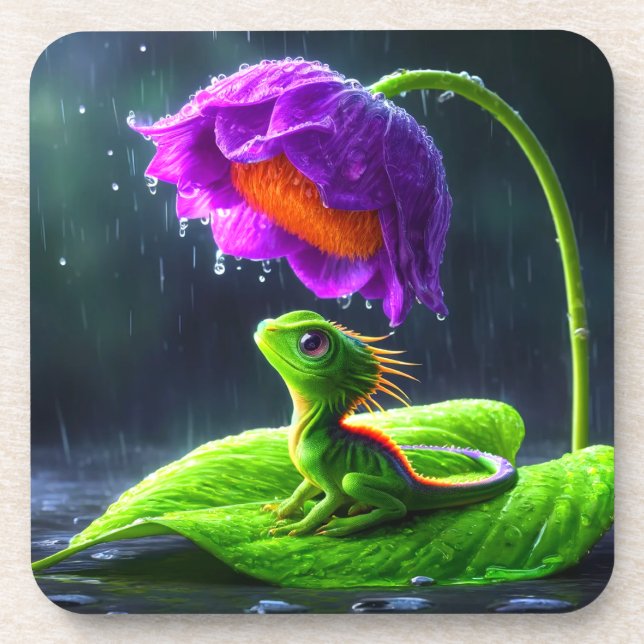 Porta-copo Lizard Art (Frente)