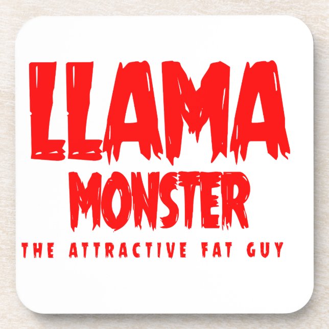 Porta-copo Llama Monster Red Logo (Frente)