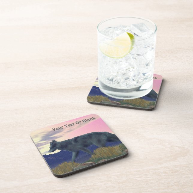 Porta-copo Lobo de Alto País (Lado Direito)