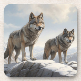 Porta-copo Lobos em uma montanha