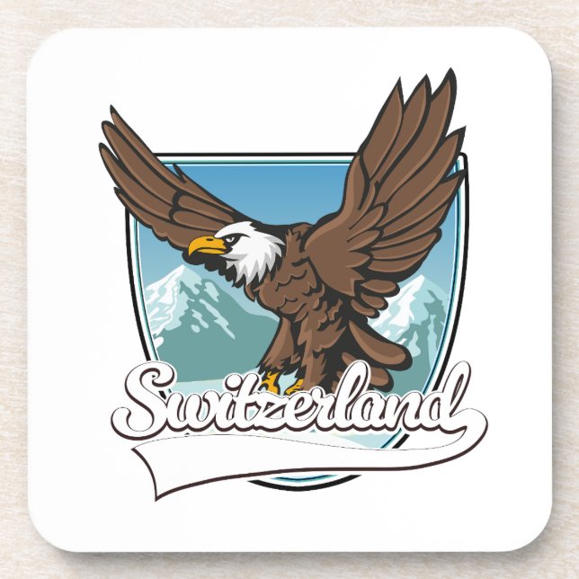 Porta-copo Logotipo de Viagem Suíça (Frente)