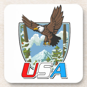 Porta-copo logotipo do USA Patriot