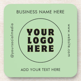 Porta-copo Logotipo e texto personalizados minimalistas simpl