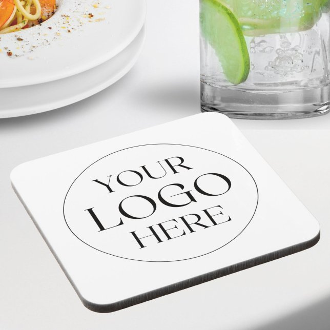 Porta-copo Logotipo Empresarial Personalizado Simples (Criador carregado)