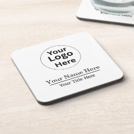 Porta-copo Logotipo Personalizado Foto Nome Simples Minimalis