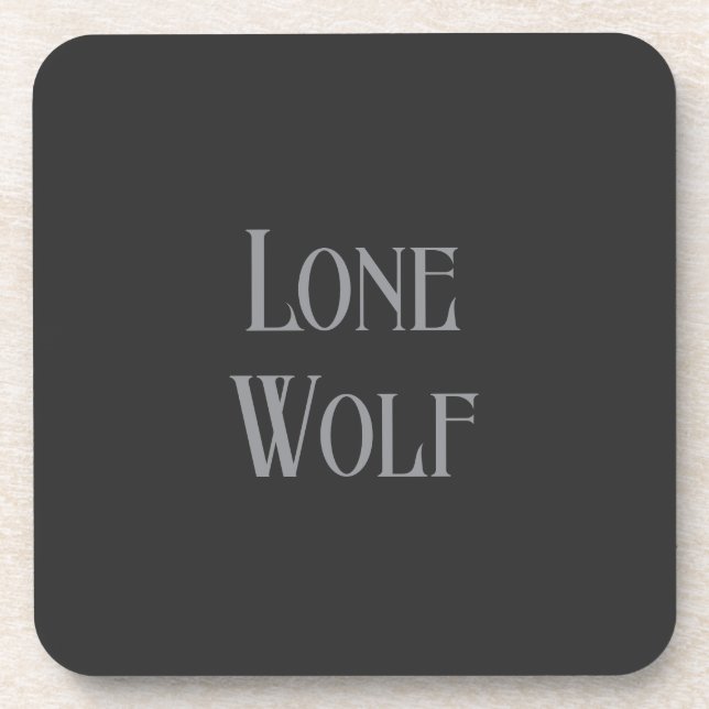 Porta-copo Lone Wolf Male Sigma Modern Minimalist (Frente)