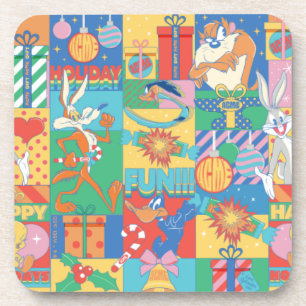Porta-copo LOONEY TUNES™ Happy Holidays Christmas Pattern
