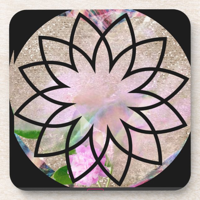 Porta-copo Lotus Blossom Floral Springtime (Frente)