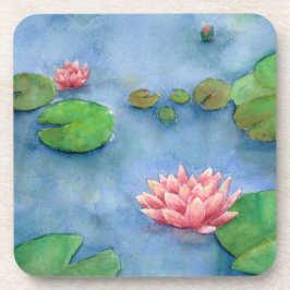 Porta-copo Lotus flower watercolor