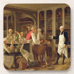 Porta-copo Louis Jean Marie Daubenton (1716-99) em seu Labora