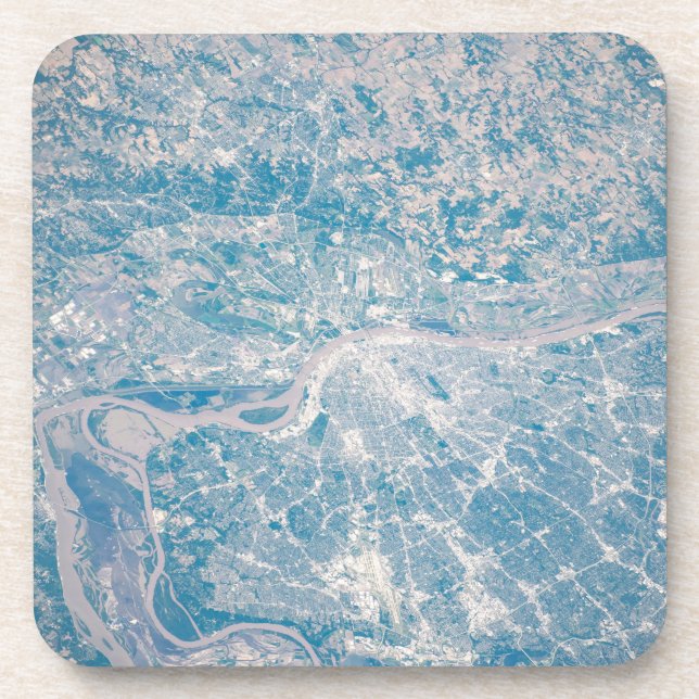 Porta-copo Louis, Missouri Ao Longo Do Rio Mississippi. (Frente)