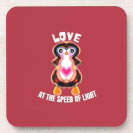 Porta-copo Love at the Speed of Light Penguin Gift