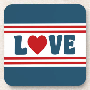 Porta-copo Love design