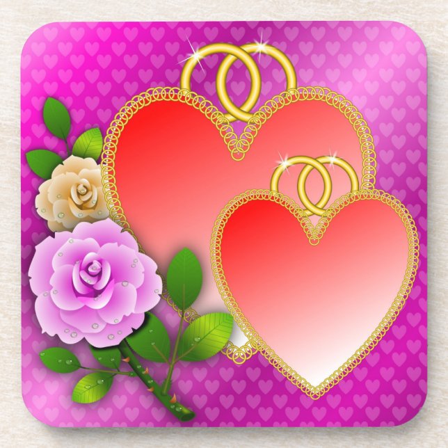 Porta-copo Love Hearts Dia de os namorados-20362 (Frente)