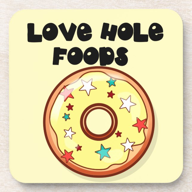 Porta-copo Love Hole Comida (Frente)
