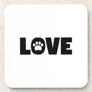 Porta-copo Love Paw Print