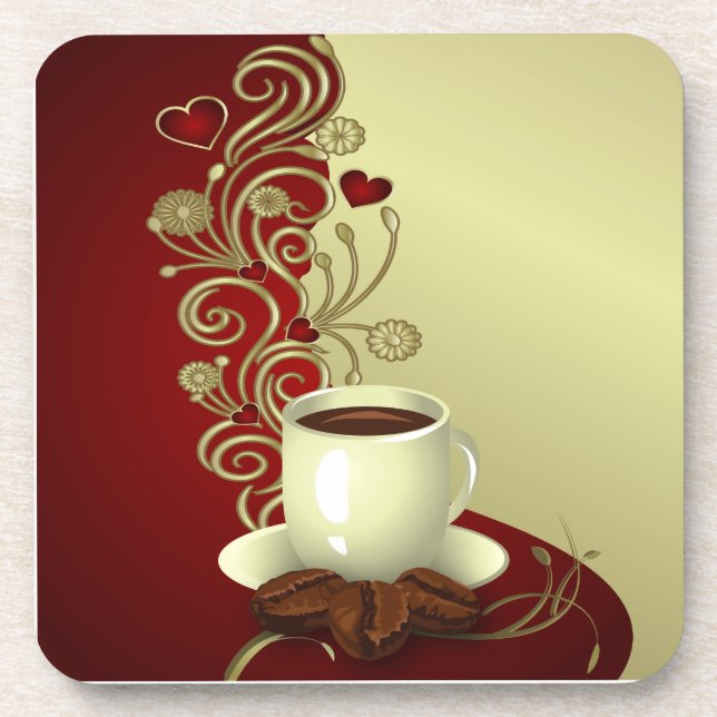 Porta-copo Lover de Café Moderno (Frente)