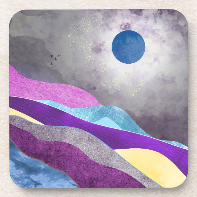 Porta-copo Lua Azul (Frente)