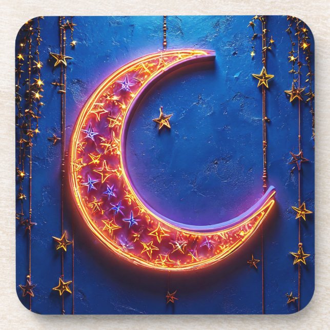 Porta-copo Lua crescente brilhante (Frente)