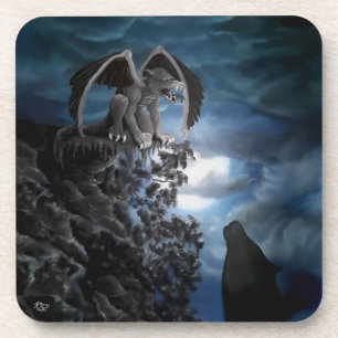 Porta-copo Lua do lobo - lobo com Golem
