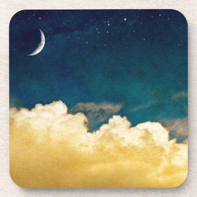 Porta-copo Lua e Cloudscape (Frente)