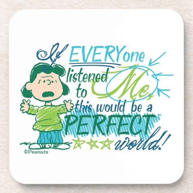 Porta-copo Lucy "Se Todos Me Escutaram..." (Frente)