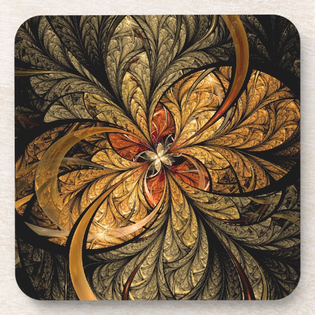 Porta-copo Luminosa Deixa Arte Fractal (Frente)
