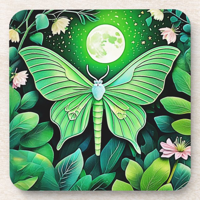 Porta-copo Lunar Butterfly Bloom Design (Frente)
