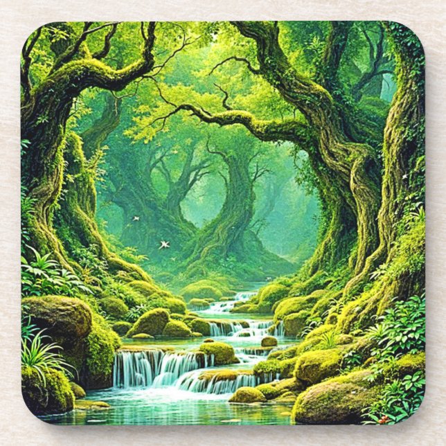 Porta-copo Lush Jungle Waterfall Bliss (Frente)