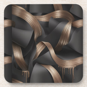 Porta-copo Luxo Masculino Moderno com Ênfase em Bronze Fluido