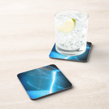 Luz branca azul escura no vidro