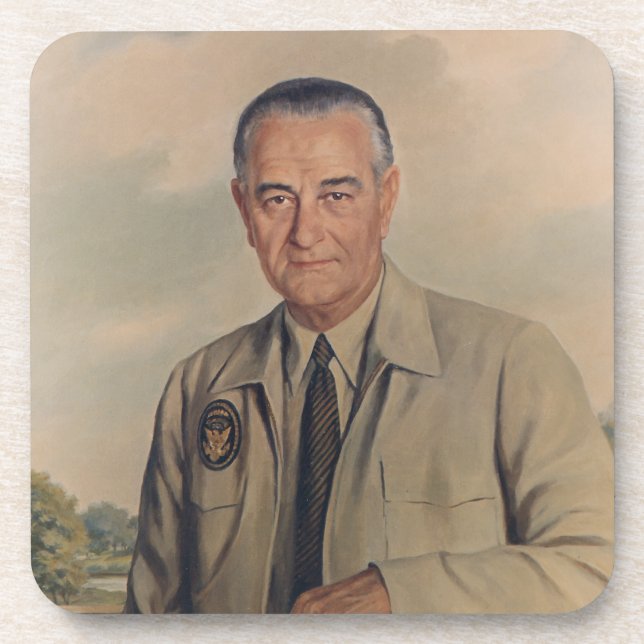 Porta-copo Lyndon B. Johnson - Elizabeth Shoumatoff (1969) (Frente)