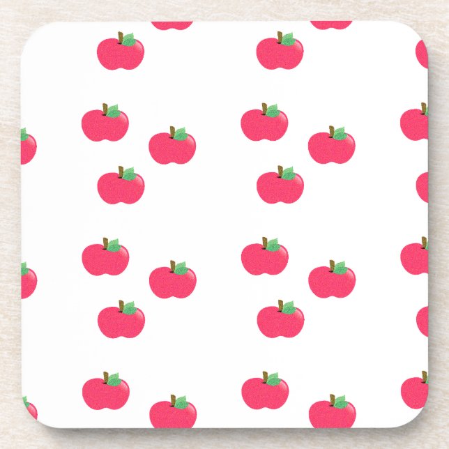 Porta-copo maçã maçãs fruta comida vinha personalizar (Frente)
