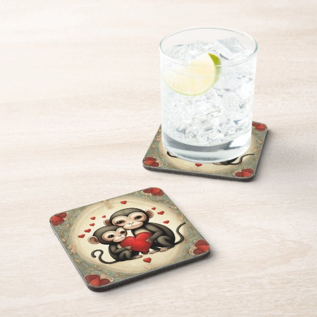 Porta-copo Macaco Amor (Lado Direito)