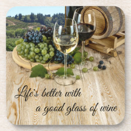 Porta-copo Madeira, barril e Portas copos de vinho