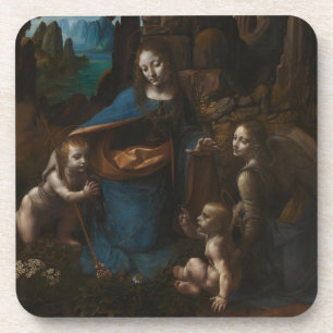 Porta-copo Madona das Rochas "Virgem Maria, Jesus, John
