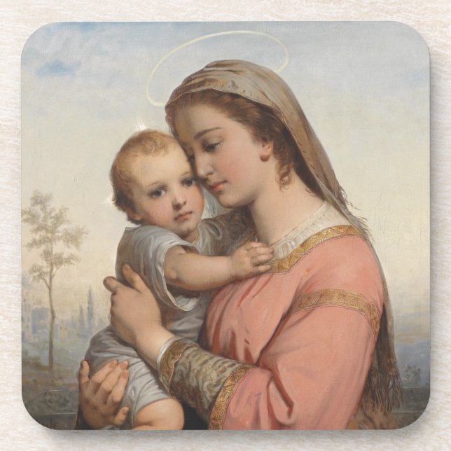 Porta-copo Madona e Menino (Frente)